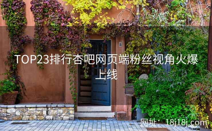 TOP23排行杏吧网页端粉丝视角火爆上线